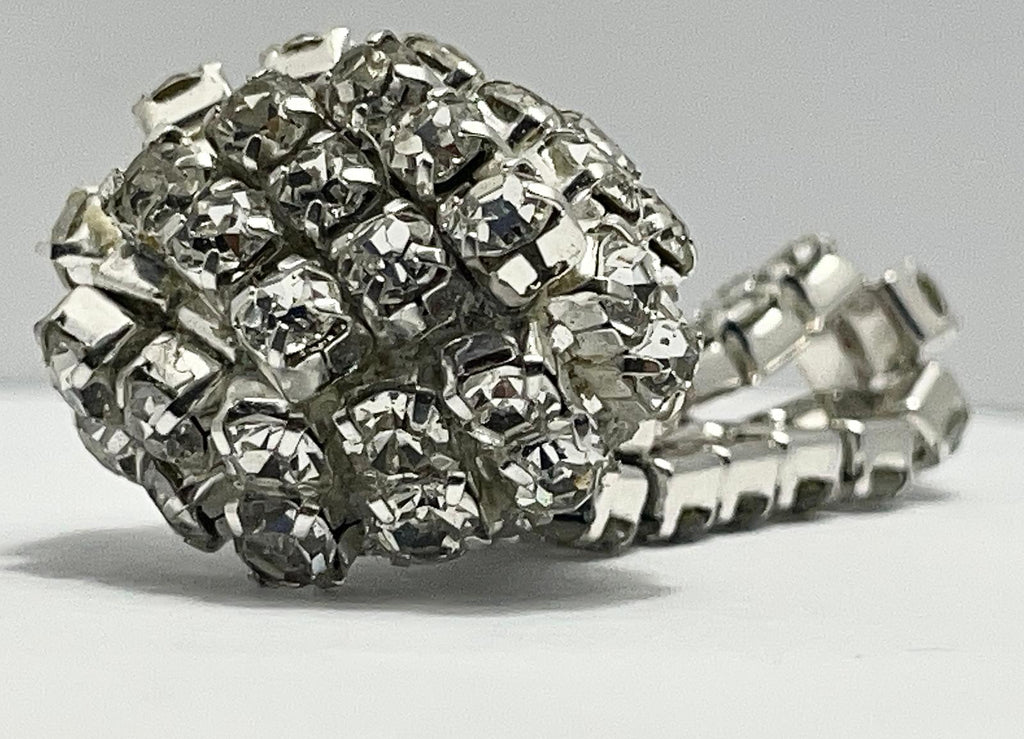 Resin rhinestone cluster ring